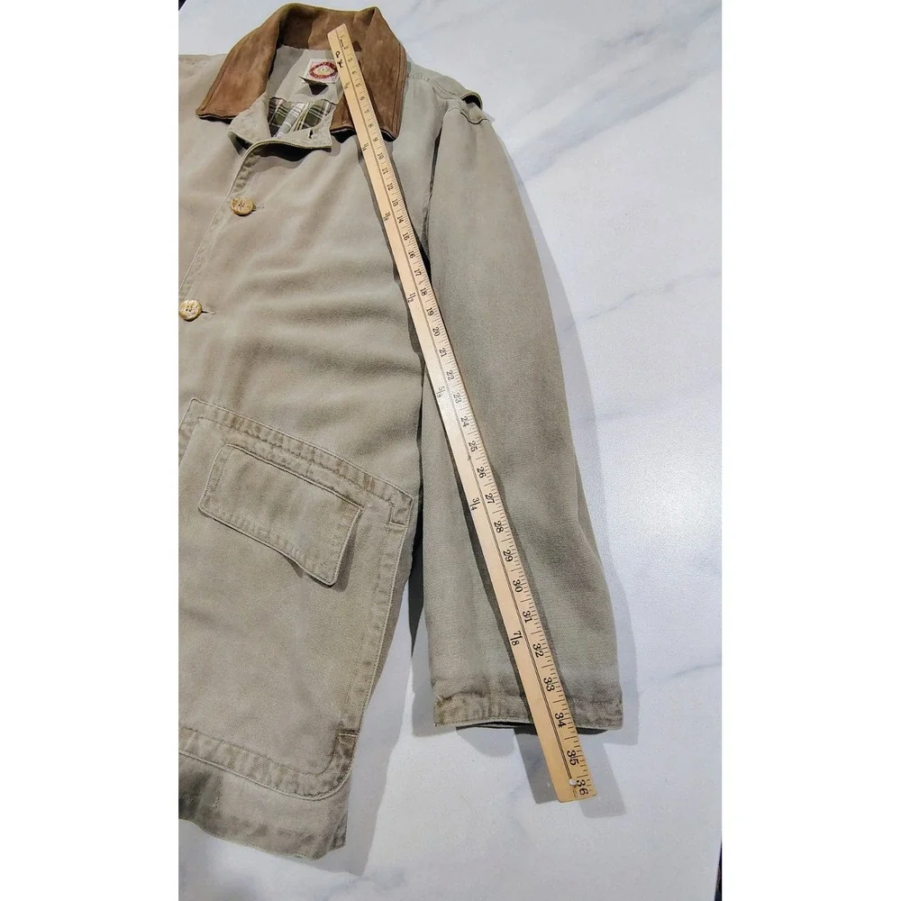 Vintage 80s Banana Republic Jacket  Mens Cotton Canvas Chore  Safari  Field XL